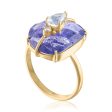 ONE OF A KIND TANZANITE AND MOONSTONE RING Fashion