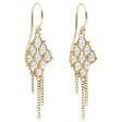 Pearl Woven Lattice Earrings on Sale