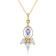 Petite Moonstone Pendant with White Topaz Discount