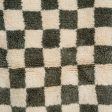 White & Gray Checkerboard Rug For Discount