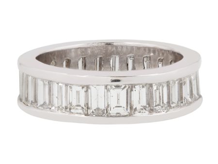 Platinum Baguette Eternity Band For Cheap