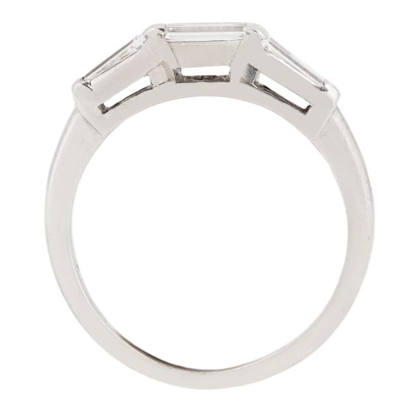 Modern Three Baguette Ring Online Sale