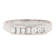 Platinum Seven Diamond Bar Ring For Discount