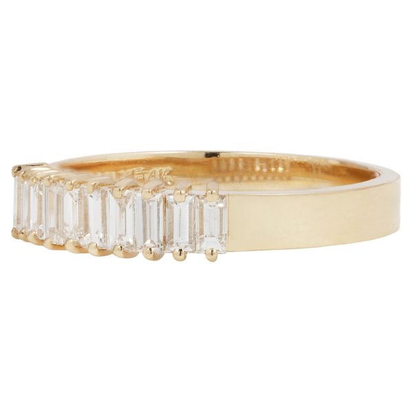 Diamond Baguette Band Hot on Sale