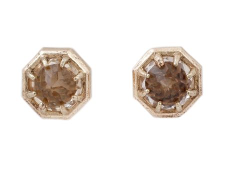 Champagne Quartz Studs Online