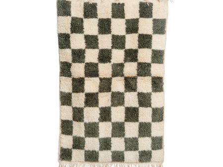 White & Gray Checkerboard Rug For Discount