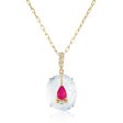 MOONSTONE AND RUBY PENDANT Online Hot Sale