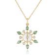 Jasmine Moonstone Pendant with Green Sapphires For Cheap