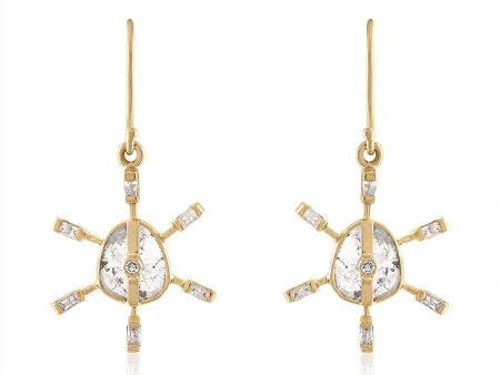 THEIA DIAMOND SLICE EARRINGS For Cheap