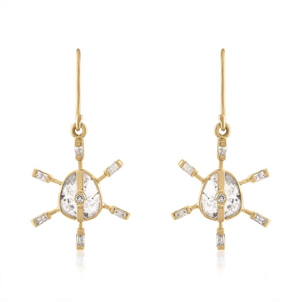 THEIA DIAMOND SLICE EARRINGS For Cheap