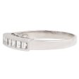 Platinum Seven Diamond Bar Ring For Discount