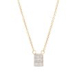 Triple Baguette Diamond Necklace For Discount