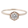 Hexagon Diamond Ring on Sale