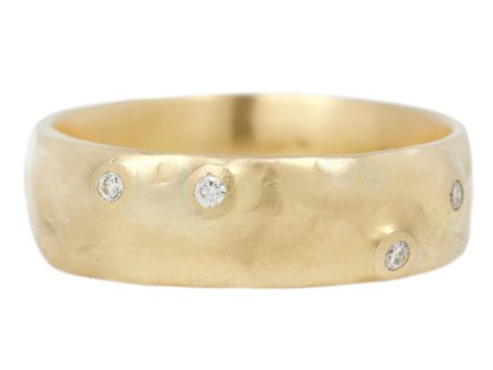 Wide Organic Diamond Band Online Hot Sale