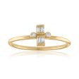 Baguette and Round Diamond Stacking Ring Sale