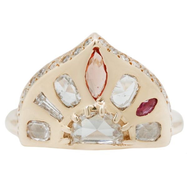 Mariam Shield Ring For Cheap